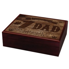 EA Carey Quality Importers World's Best #1 Dad 15-20 Cigar Traveler Humidor - 1088