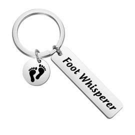 ENSIANTH Funny Podiatry Gift Podiatrist Gift Foot Whisperer Future Podiatrist Gift Foot Doctor Gift (Foot Whisperer Keychain)