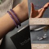Landorilo 4 mm Stretch Bracelet Made of Real Natural Stone