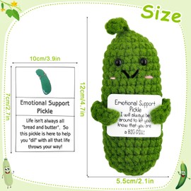 Meanju Positive Potato, Pocket Hug Positive Sour Cucumbers, Small Hug Pocket Hug Cucumbers Lucky Charm, Creative Plush Plushie, Courage Gift, Lucky Charm Best Friend
