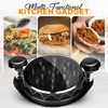 Large Chicken Shredder with Transparent Lid, Brush & Tongs -