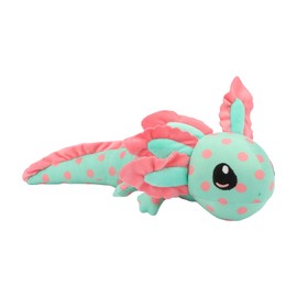 unsnurnoch Spotted Mint Green&Pink Axolotl Plush Toy 17.7", Soft & Realistic Stuffed Animal, Adorable Salamander Plushie for Kids & Collectors, Creative Present for Boys Girls Birthday Christmas
