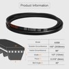 sourcing map AX98 EPDM V-Belt, Raw Edge Cogged Industrial Rubber