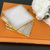 Crystal Coasters -White and Gold Agate Quartz Set of 2