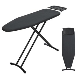 Ironing Board 48x15, Wide Heavy Duty Full Size Iron Board with Retractable Iron Rest, BlissBoard Sturdy Frame with Ultra Thick Padding, Heat-Resistant Cover, Height-Adjustable