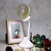 1Pc Mini Desktop Fan with Rechargeable USB and Table Night