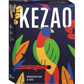 KEZAO - Colourful and fun card game with 4 dice - speed and observation - board game family and child - fast and rhythmic games - simple rules