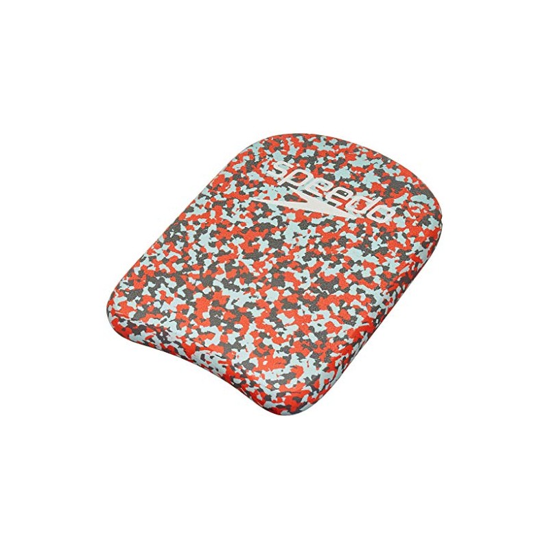 Speedo Unisex EVA Kickboard, Lava Red/Chill Blue/Grey