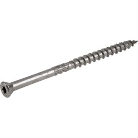 Power Pro 48641 Trim Screws, #8 x 2-1/2", Premium Outdoor Trim Screws, Rust Resistant, Stainless Steel, 1lb Box, 130 pcs