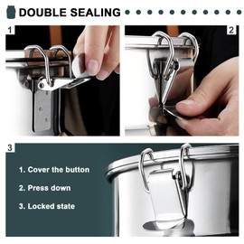 YMJOINMX 304 Stainless Steel Milk Can with Spigot 2.6 Gallon 10 Liter Metal Water Beverage Drink Dispenser Milk Pail Milk Bucket for Milk Wine Oil