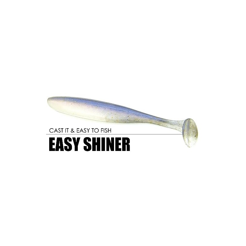 Keitech Easy Shiner 3" #370 Clear Silver Glow