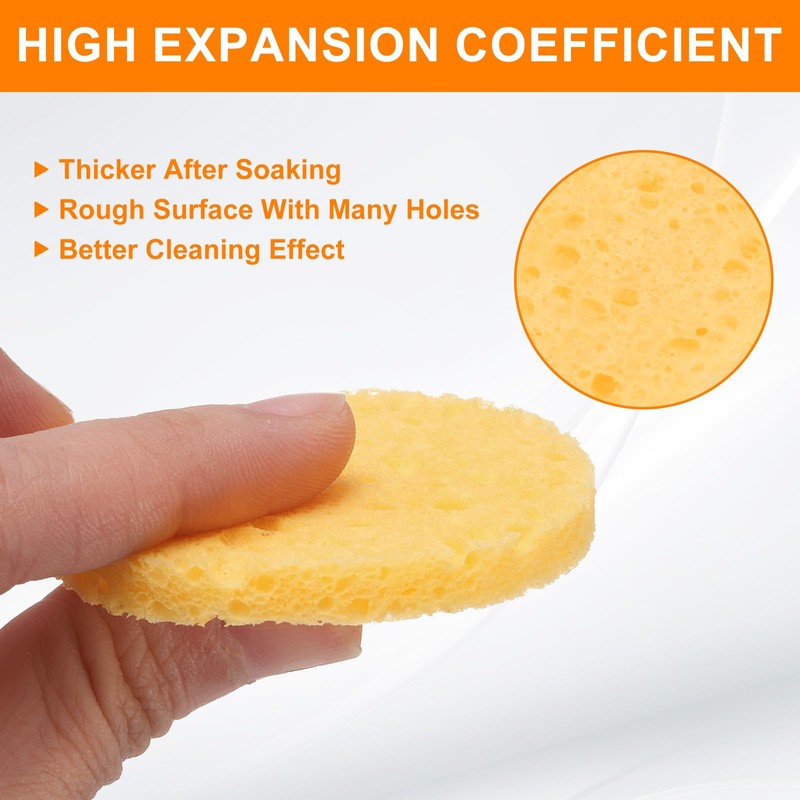 sourcing map 4pcs Soldering Iron Cleaning Sponge 1.97" Replacement Sponge