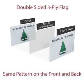 TOPFLAGS An Appeal To Heaven Flag 2x3 FT Double Side Flags for Outdoor lawn Banner,Heavy Duty Nylon Flags with Brass Grommets and Strips