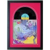 Record Album LP Frame Display Featuring Solid Wood Black Frame