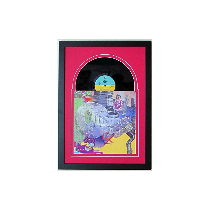 Record Album LP Frame Display Featuring Solid Wood Black Frame
