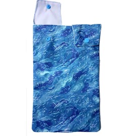 by The sea. Full Set. Catheter Leg Bag Holder. Bag and Tube Covers+Shoulder Strap + one tubie Clip Cotton Fabric. Brand: The Confidence