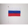 AZ FLAG RUSSIA FLAG 12'' x 18'' white stick -