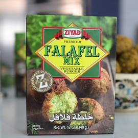 Ziyad Falafel Dry Mix, Gluten-Free, Vegan, Non-GMO, No Additives, No Preservatives, Great for Making Veggie Burgers and Snacks, 12oz (Pack of 24)