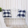 Case 4 set of 18x18 Pack NavyBlue Buffalo Check Plaid