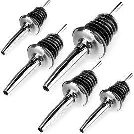 Generisch Ausgießer für Flaschen, Öl Essig Spender, Dosierer Flaschenausgießer Spirituosen Flaschenausgießer mit Schutzkappe Olivenöl Ausgießer - Öl Spender für präzise Dosierung (5)