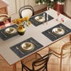 Enaskv Faux Leather Heat Resistant Placemats Set of 4 –