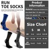 Fjquamitix Toe Socks for Men and Women High Performance CooLmax