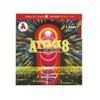 Armstrong 6153 Table Tennis Rubber, Attack Eight, Large, Soft, Red, Ultra Thin