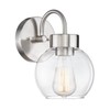 EAPUDUN Bathroom Light Fixtures Over Mirror, 1-Light Brushed Nickel Wall