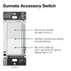 Lutron Sunnata On/Off Accessory Switch, only for use with Sunnata