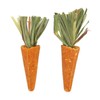 20pcs Carrot Shaped Hamster Toy Teeth Grinding Decorative Crude Fiber