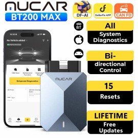 MUCAR BT200 MAX Full OBD2 Scanner All System Diagnostic AI Scan Tool Active Test