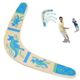 JINSION Boomerang V Shaped Outdoor, Boomerang for Children, Flatloop Bummerang, Boomerang Beginners, Return Flying Boomerang Wooden Toy Gifts for Outdoor Sports Toys Children Adults Outdoor Games