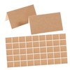 FELTECHELECTR 100pcs Blank Place Cards for Wedding Reception Foldable Tent