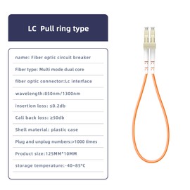 Jeirdus Duplex Simplex Fiber Optic Coupler LC Multimode OM1 Single-player mode Loopback