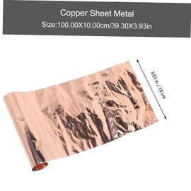 Ipetboom 2 Rolls Copper Sheet Thick Copper Foil Plate for Crafts Smooth Surface Easy to Cut Weld for DIY Projects and Electrical Applications
