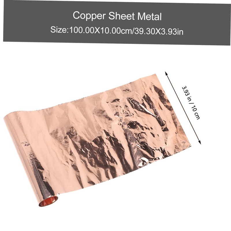 Ipetboom 2 Rolls Copper Sheet Thick Copper Foil Plate for