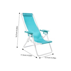 STOBOK Mini Folding Beach Chair Lightweight Portable Lounger for Outdoor Activities Camping Accessory Backpack Chair for Travel Ergonomic Design for Comfort and