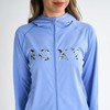 Roxy ARTSY FLORAL LOGO PARKA Women's Rash Guard, blue, L