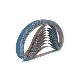 Starcke Premium 1/2 Inch X 18 Inch Zirconia Cloth Sanding Air File Belts - Wood, Metal, Composites & Marine (48 Pack, 40 Grit)