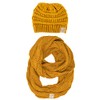Funky Junque Kids NO Pom Beanie Hat & Scarf Bundle