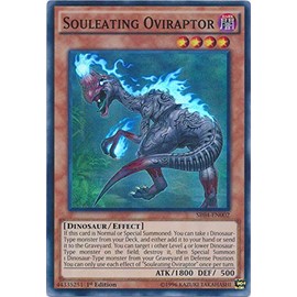 Souleating Oviraptor - SR04-EN002 - Super Rare - 1st Edition - Structure Deck: Dinosmasher's Fury (1st Edition)