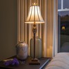 Kenroy Home 20182GR Iron Lace Buffet Lamp with Golden Ruby