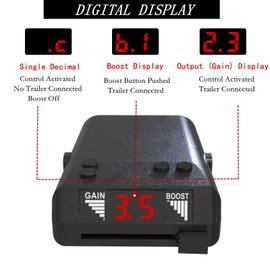 Timilge Proportional Trailer Brake Controller Kit, Digital Electric Brake Control with LED Screen Display for 1-4 Axles Trailers, Smooth Stop Technology with Boost Mode, Plug-in Simple Brake Control