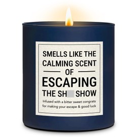 NewEleven Retirement Gifts, Farewell Gifts for Coworkers, Goodbye Gifts for Coworkers, New Beginnings Gifts for Women Men, Christmas Gifts for Coworkers Friends Work Bestie Boss Leader - 8 Oz Candle