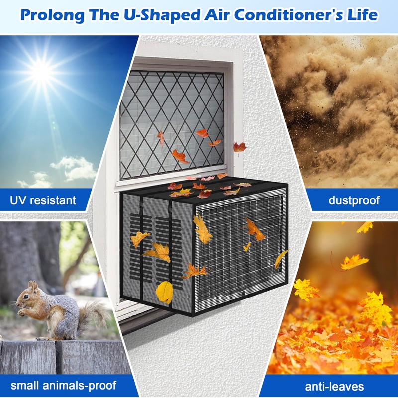 Windspeed U Shaped AC Mesh Cover for Midea U Shaped