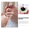 FOMIYES 10pcs Jade Stone Eyelash Extension Pad Holder for Easy