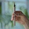 Pincel de labios profesional retráctil con tapa automática, Dorado champaña