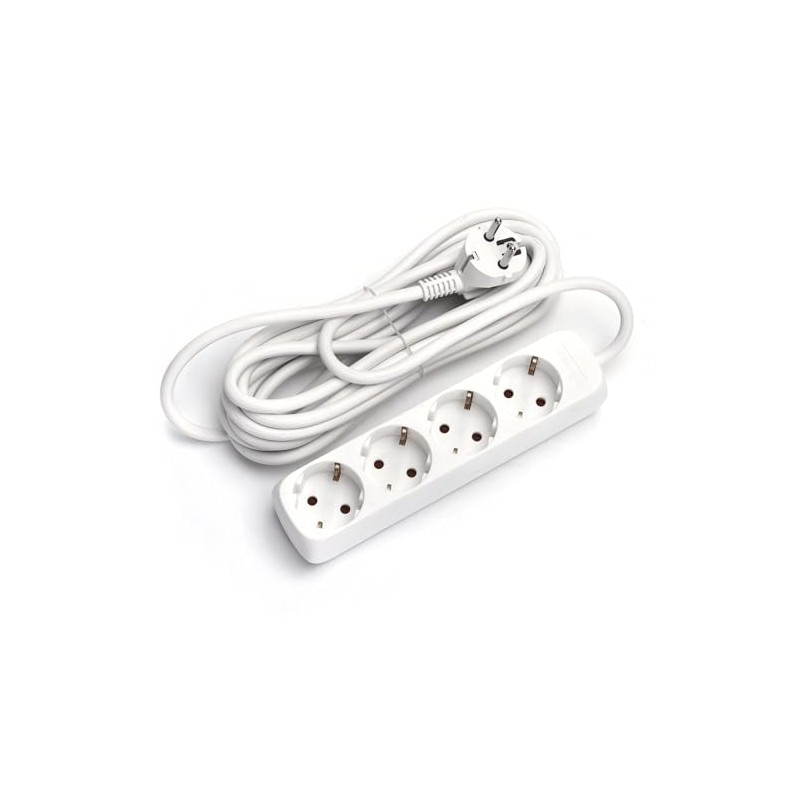Glowster 4-Way Power Strip without Switch 5 m 3G 1.5