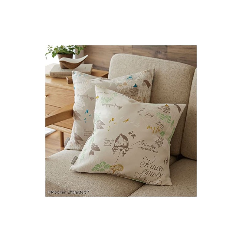 Suminoe Cushion Cover Gray 17.7 x 17.7 inches (45 x
