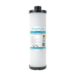Neo-Pure KW1 Replacement Filter Cartridge – Compatible with Select Under-Sink Filtration Systems, Carbon Block Water Filter for RCS/FR1 Housings in Forest River Campers, Boats, and RVs